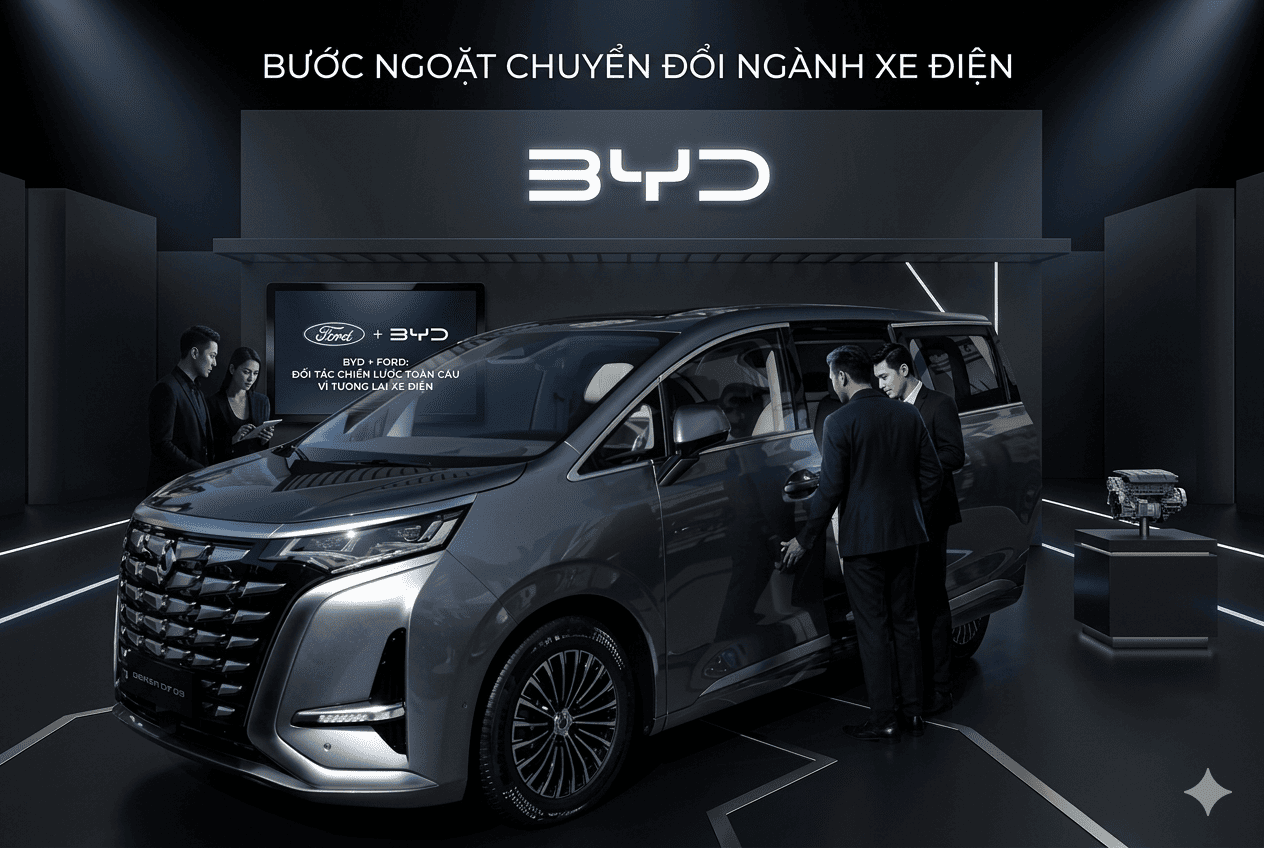 BYD hợp tác với Ford mở ra bước ngoặt ngành xe điện 